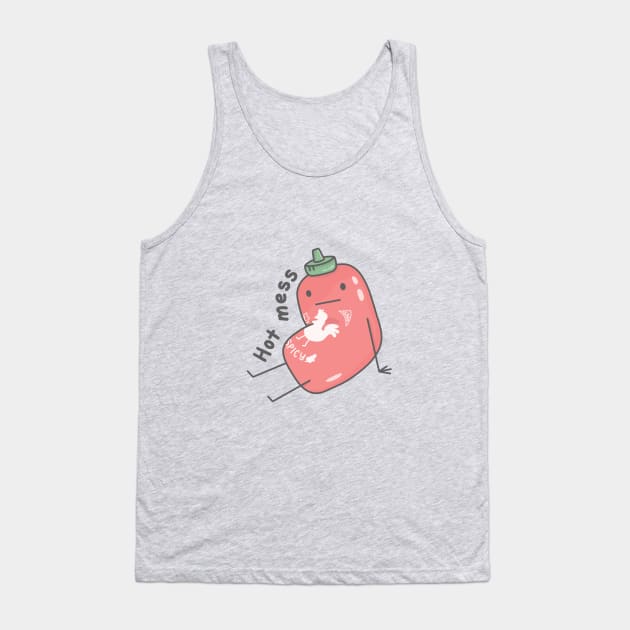 Imma Hot Mess Tank Top by pbanddoodles